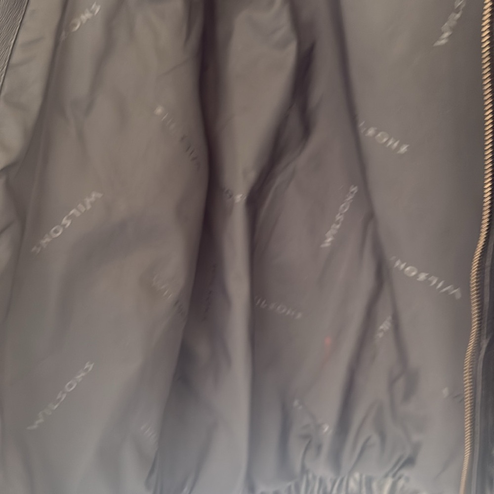 Wilson’s Black Leather Jacket, Sz L - Picture 9 of 11
